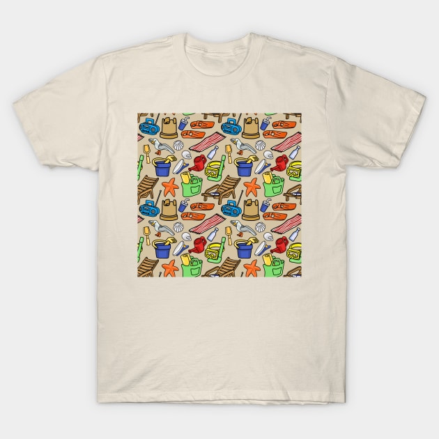 A Trip To The Beach T-Shirt by Slightly Unhinged